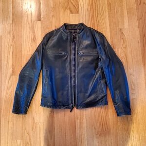 Banana Republic Leather Café Racer - Black (M)